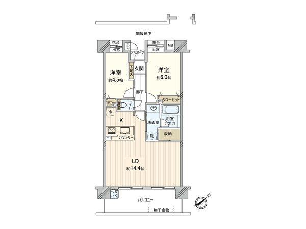 ダイアパレス小竹向原 間取図(平面図)