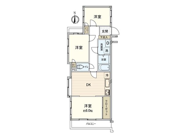 セザール中板橋 間取図(平面図)