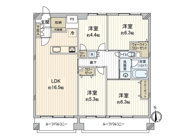 メイツときわ台 間取図(平面図)