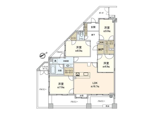 ライオンズガーデン東武練馬壱番館 間取図(平面図) 間取図(平面図)