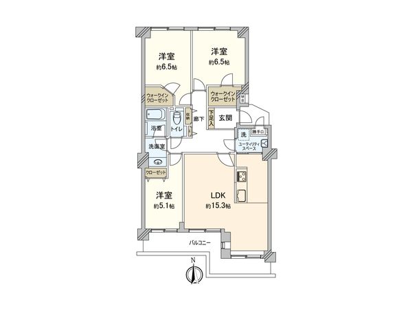 コートハウス城北中央公園 間取図(平面図) コートハウス城北中央公園 間取図(平面図)