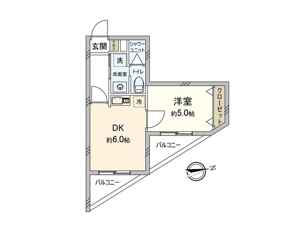 山興弥生町マンション 間取図(平面図) 山興弥生町マンション 間取図(平面図)