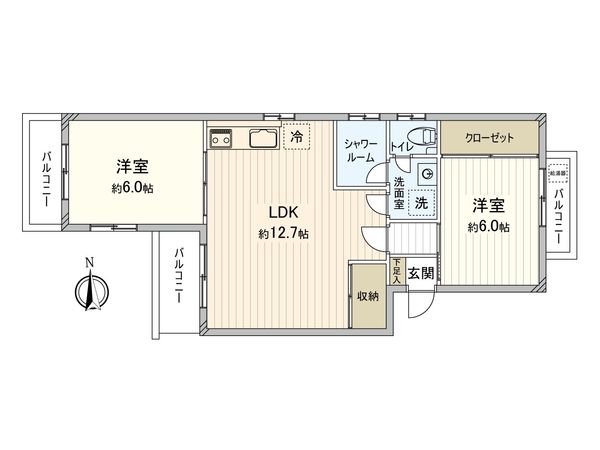 三田南常盤台コーポ 間取図(平面図) 三田南常盤台コーポ 間取図(平面図)