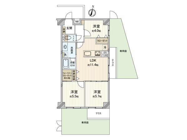 ルミリオ中板橋 間取図(平面図) 間取図(平面図)