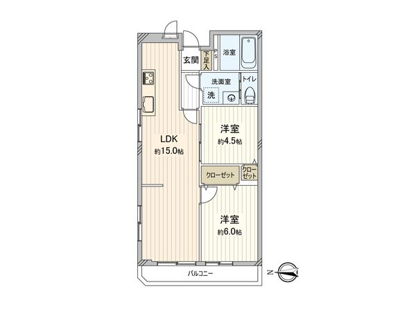 中板橋花井ローヤルコーポ 間取図(平面図) 間取図(平面図)