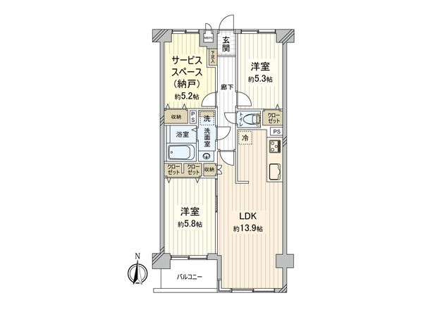 ライオンズマンション徳丸 間取図(平面図) 間取図(平面図)