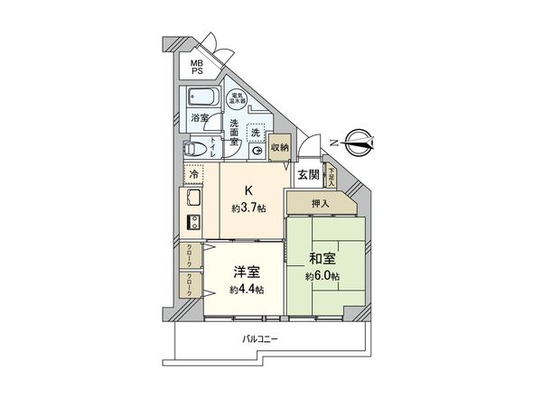若木原公園サニーハイツ 間取図(平面図)