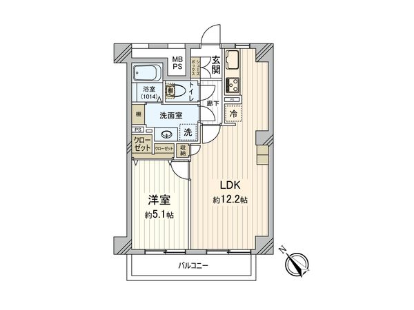 上板橋サンライトマンション B棟 間取図(平面図)
