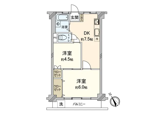 【間取図】3階部分南西向きにつき陽当り良好35.55平米年間予定賃料960,000円 (月額賃料80,000円)予定利回り約7.8％