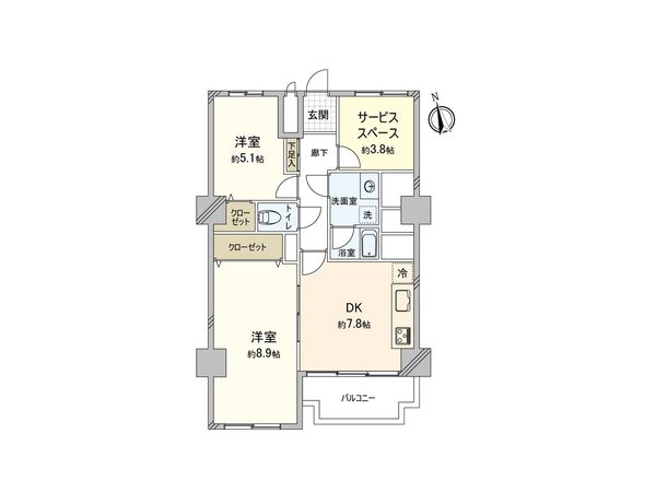 サンハイム徳丸 間取図(平面図)