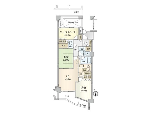 ハウス城北中央公園 間取図(平面図) ハウス城北中央公園 間取図(平面図)
