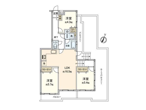 キャニオンマンション若木町 間取図(平面図) キャニオンマンション若木町 間取図(平面図)