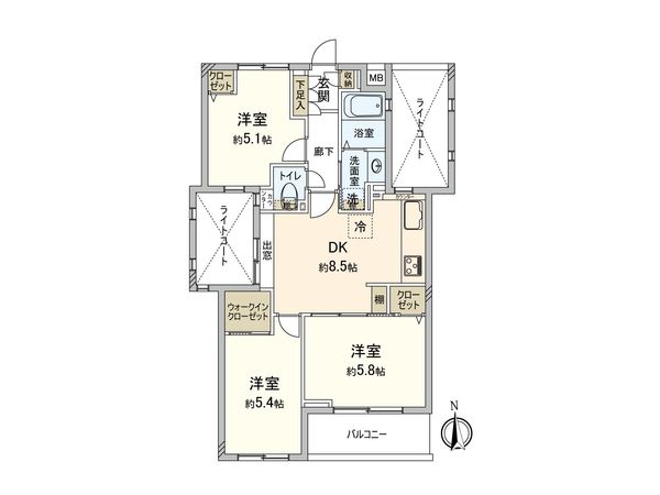 イトーピア板橋本町 間取図(平面図) イトーピア板橋本町 間取図(平面図)