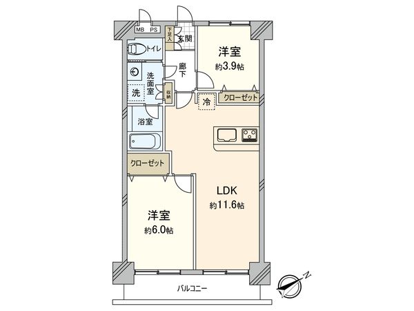 ハイネス上板橋弐番館 間取図(平面図) ハイネス上板橋弐番館 間取図(平面図)