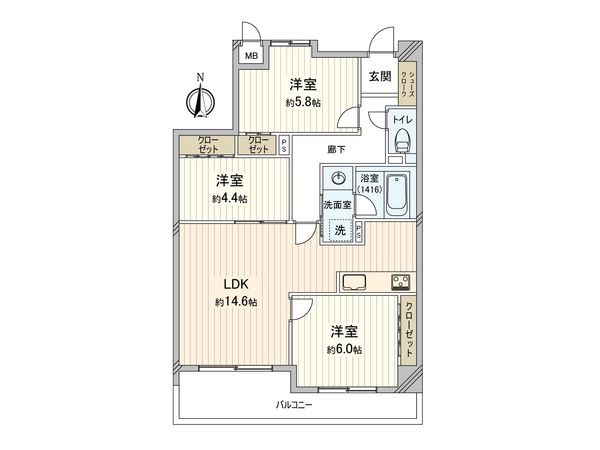 グーディッシュ東武練馬 間取図(平面図) グーディッシュ東武練馬 間取図(平面図)