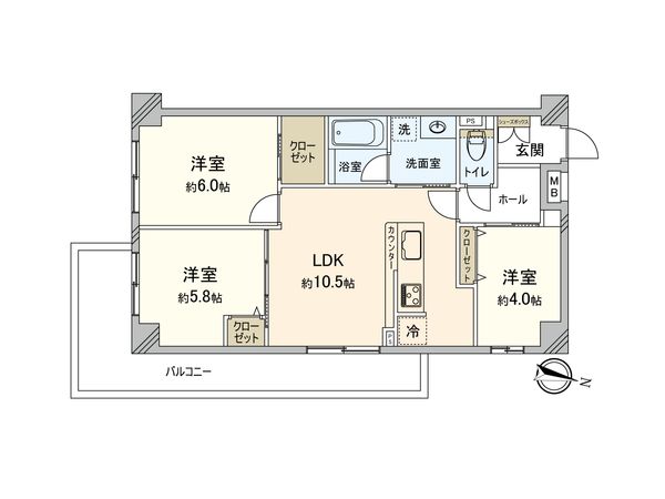 ルミリオ中板橋 間取図(平面図) ルミリオ中板橋 間取図(平面図)