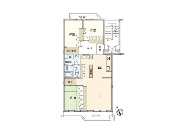 前野町ハイツ3号棟 間取図(平面図) 前野町ハイツ3号棟 間取図(平面図)
