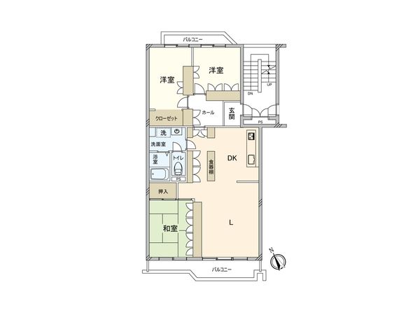 前野町ハイツ3号棟 間取図(平面図) 前野町ハイツ3号棟 間取図(平面図)