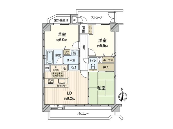 ライオンズシティ小竹向原 間取図(平面図) 間取図(平面図)