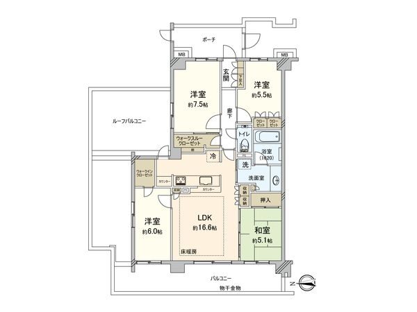 ウェリスときわ台 間取図(平面図)