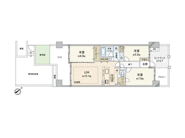 ときわ台メリーガーデン 間取図(平面図) ときわ台メリーガーデン 間取図(平面図)