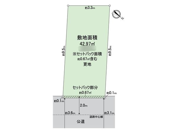 墨田区押上3丁目 土地 区画図