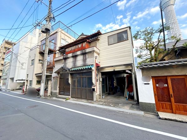墨田区向島3丁目 土地 前面道路含む外観
