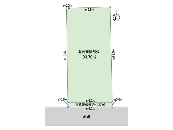 江東区大島2丁目 土地 区画図
