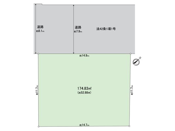 江戸川区平井5丁目 土地 区画図 江戸川区平井5丁目 土地 区画図