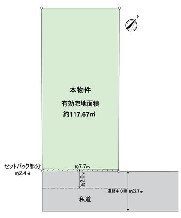 江戸川区小松川4丁目土地 区画図 江戸川区小松川4丁目土地 区画図
