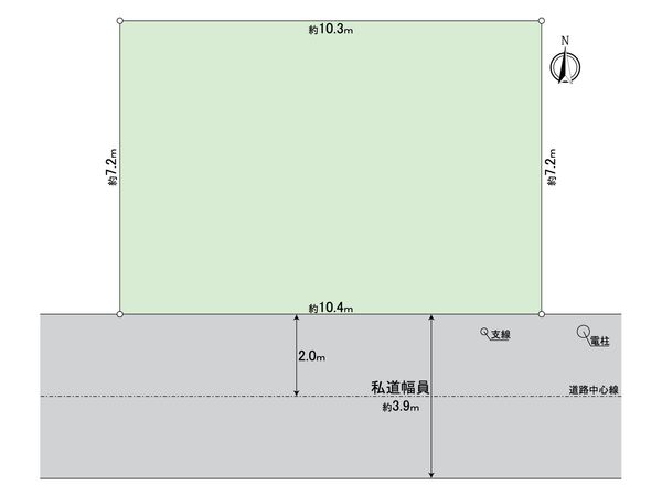 墨田区立花3丁目 土地 区画図 墨田区立花3丁目 土地 区画図
