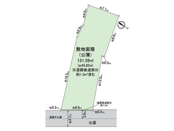 墨田区向島5丁目土地 区画図