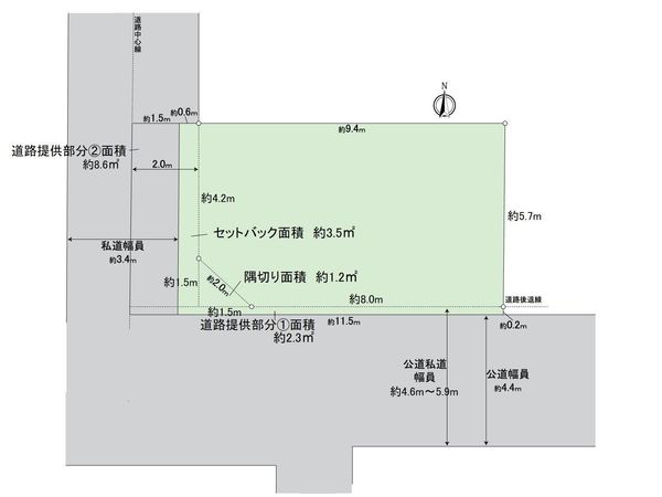 墨田区向島4丁目 土地 区画図 墨田区向島4丁目 土地 区画図