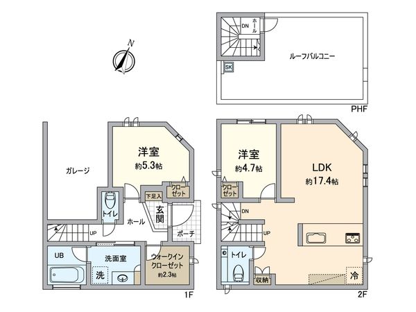 墨田区押上3丁目 戸建 間取図(平面図)