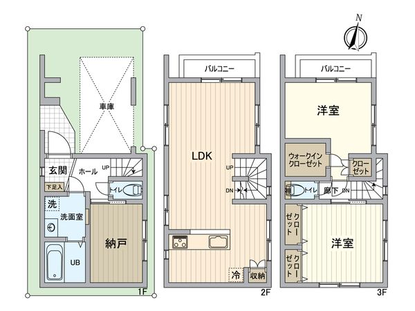 墨田区立花6丁目 戸建 間取図(平面図) 間取図(平面図)