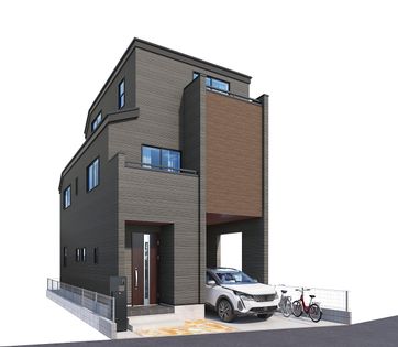 船堀2丁目戸建 外観パース図