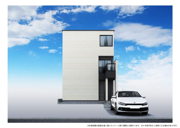 墨田区墨田1丁目 新築戸建 外観パース図