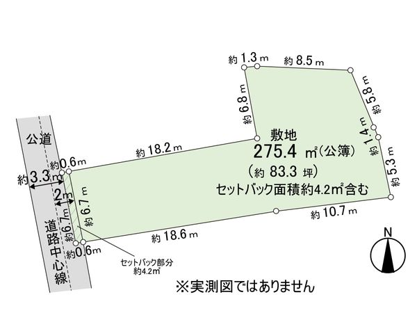 東向島4丁目戸建 区画図