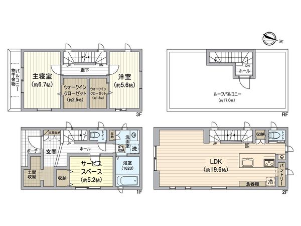 墨田区立花5丁目中古戸建(ヤマト住建施工注文住宅) 間取図(平面図) 墨田区立花5丁目中古戸建(ヤマト住建施工注文住宅) 間取図(平面図)