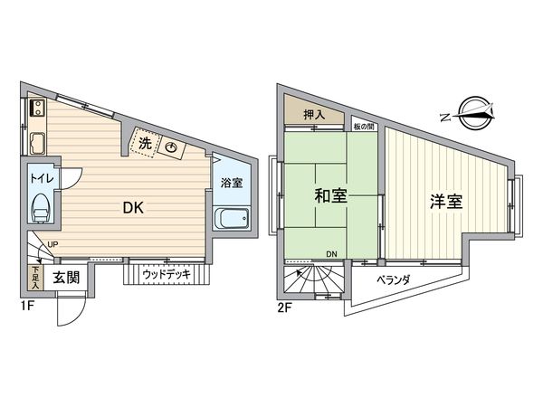 平井6丁目 戸建 間取図(平面図) 平井6丁目 戸建 間取図(平面図)