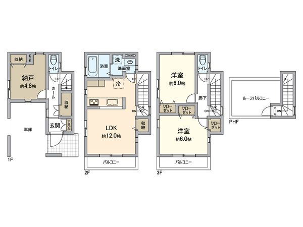 江東区猿江1丁目 戸建 間取図(平面図) 間取図(平面図)