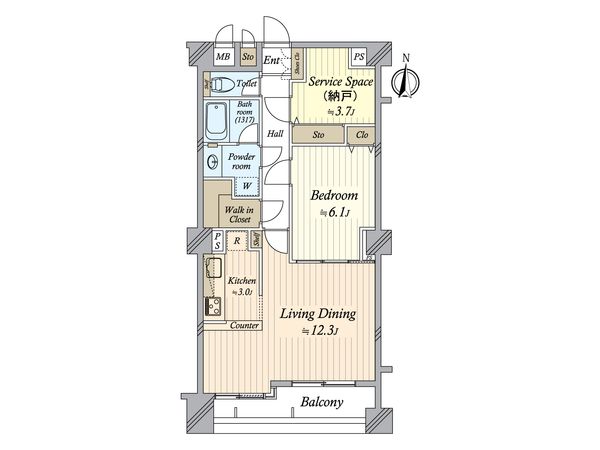 ソルフィエスタ両国 間取図(平面図)
