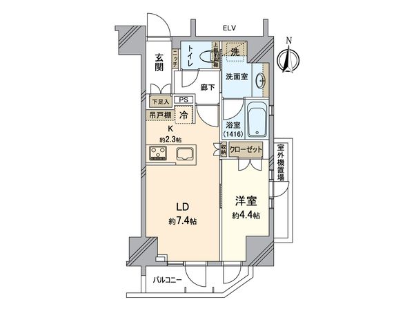 オープンレジデンシア錦糸町 間取図(平面図)