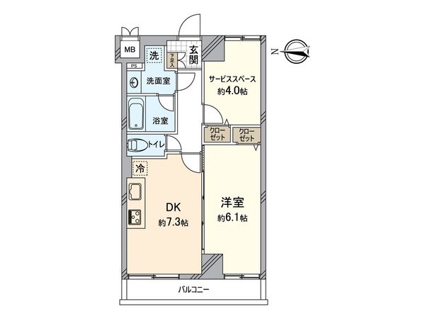 ライジングプレイス錦糸町 間取図(平面図) 間取図(平面図)