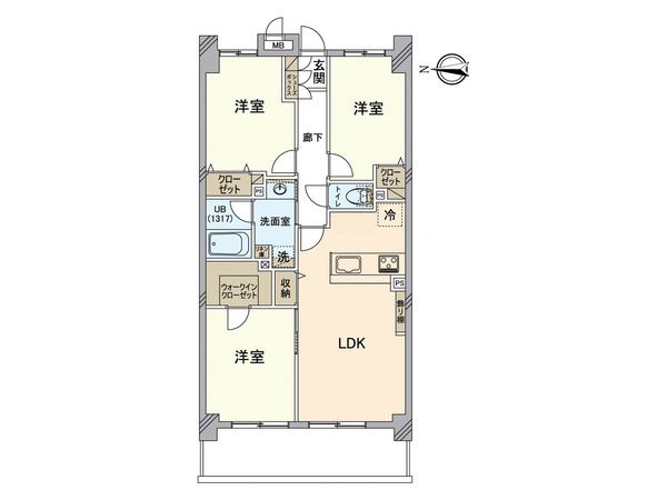 キャッスルマンション亀戸立花弐番館 間取図(平面図)