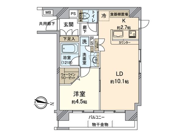アスコットパーク錦糸町グレイス 間取図(平面図)