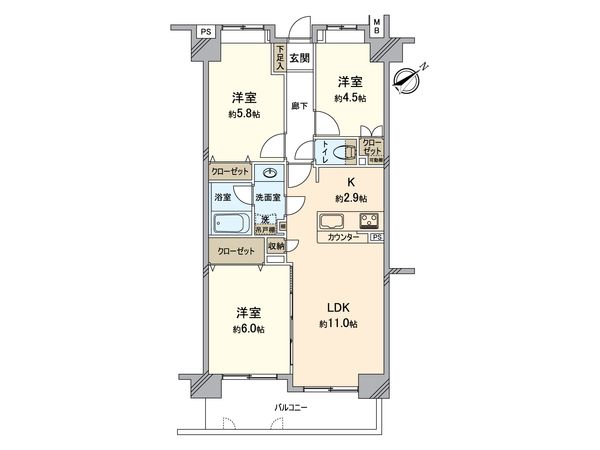コスモ向島シティフォルム 間取図(平面図) コスモ向島シティフォルム 間取図(平面図)