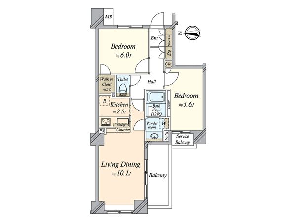 クレストフォルム錦糸町 間取図(平面図) 間取図(平面図)