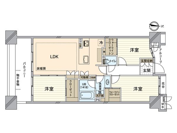 リゾセントラルコート東陽町 間取図(平面図) 間取図(平面図)