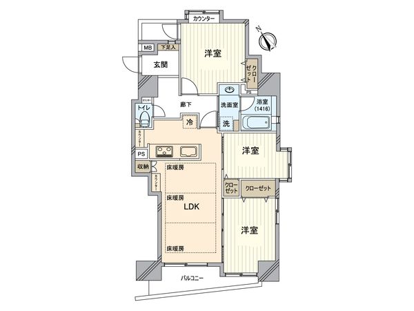 ライオンズマンション両国リバーステージ 間取図(平面図) 間取図(平面図)
